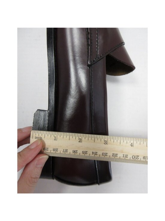 GH Bass Weejuns Shoes 11 D Red Logan Penny Loafer Leather NEW main image 4